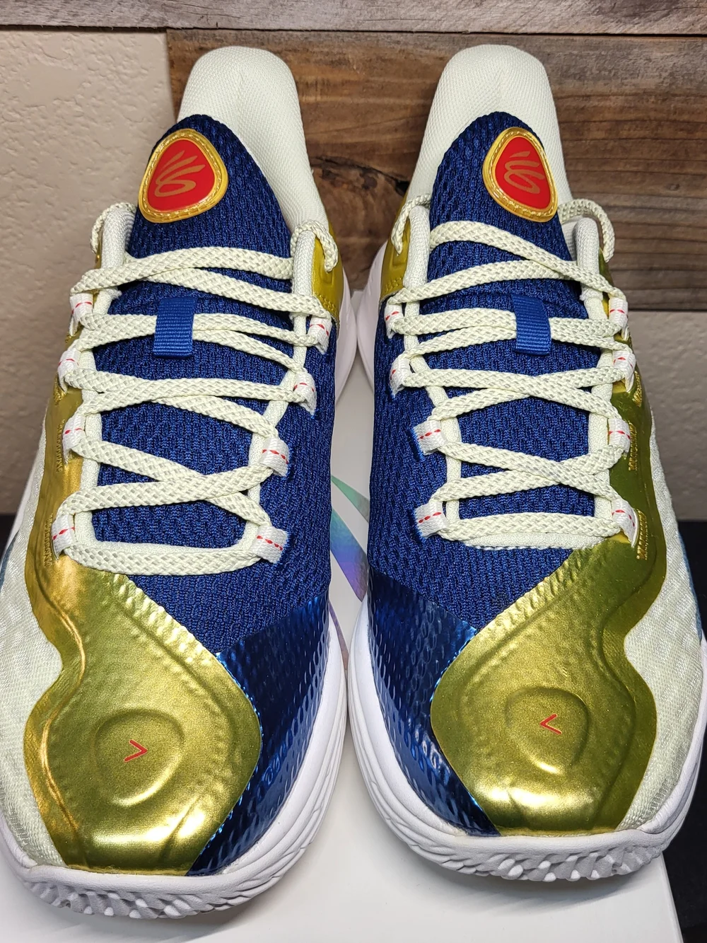 *NEW* Under Armour Steph Curry Flow 11 Blue/Gold Basketball Shoes Size 7Y